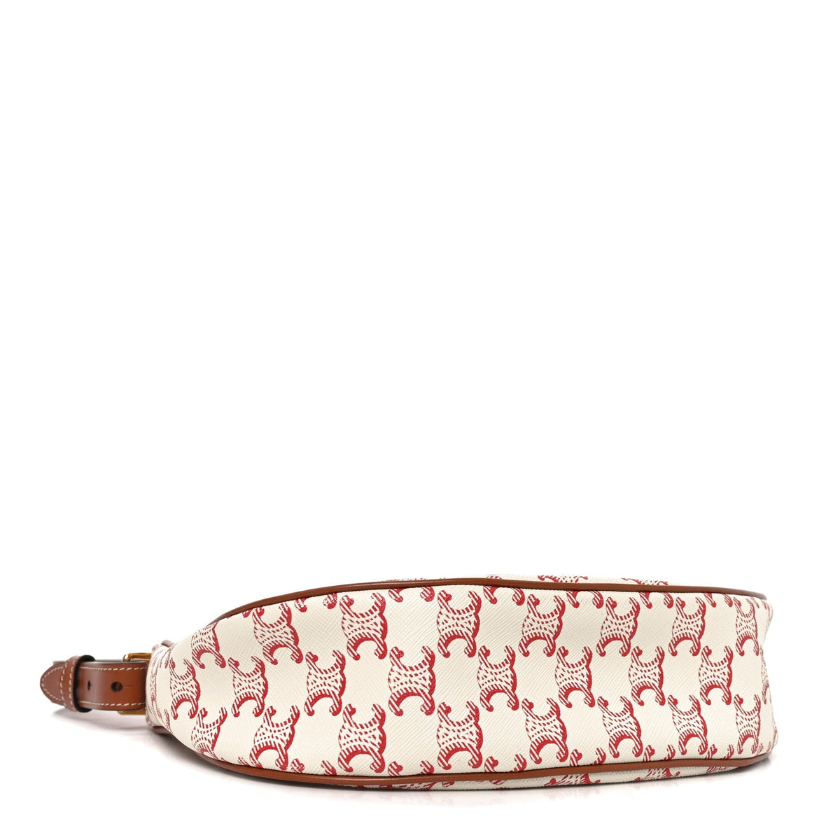 Calfskin Canvas Shoulder Bag - Red
