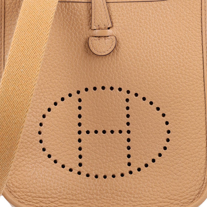 Taurillon Clemence Evelyne Tpm Biscuit Handbag