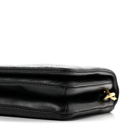 Lambskin Handbag - Black