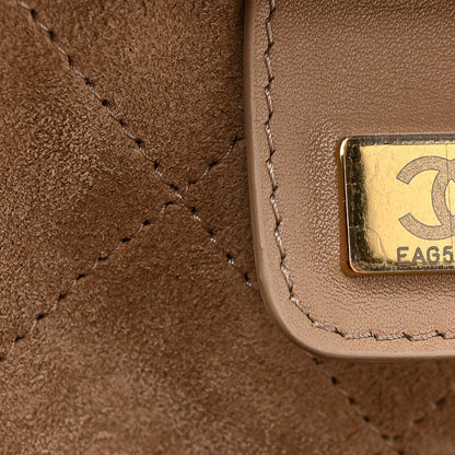 Large Calfskin Handbag - Beige