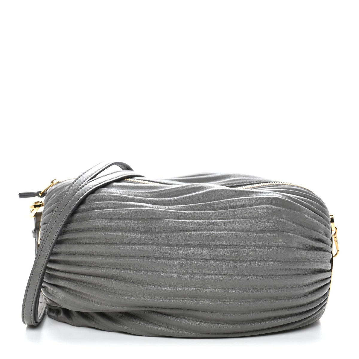 Lambskin Shoulder Bag - Grey