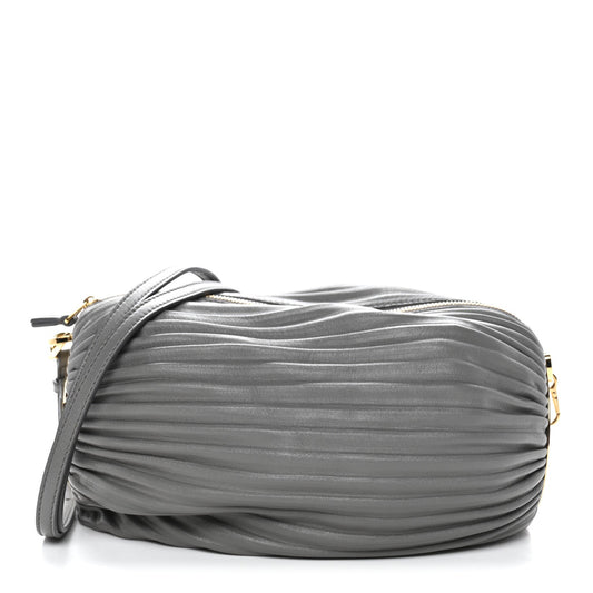Lambskin Shoulder Bag - Grey
