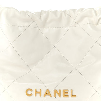Small Quilted Calfskin Handbag - White
