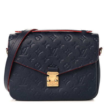 Empreinte Pochette Metis Marine Rouge Handbag