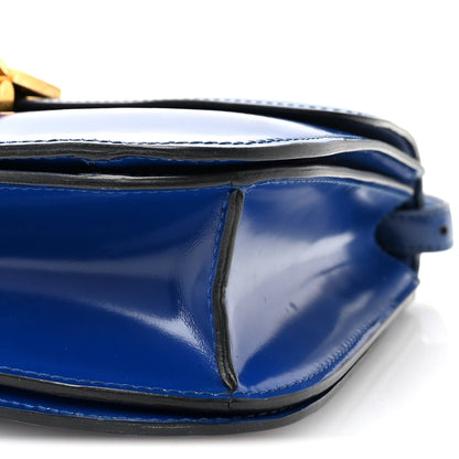 Medium Calfskin Flap Shoulder Bag - Blue