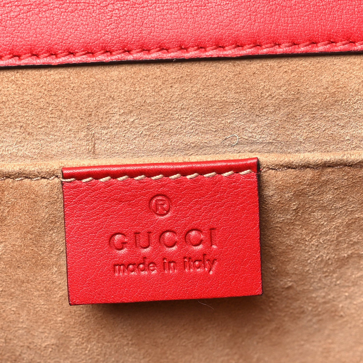 Small Calfskin Shoulder Bag - Red