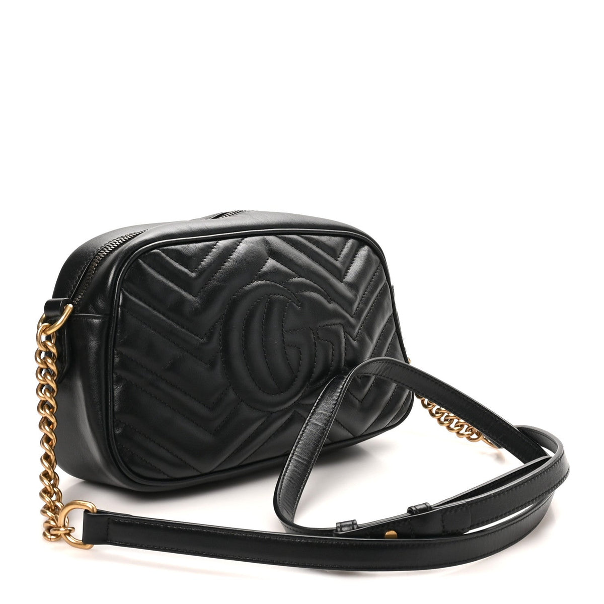 Small Calfskin Shoulder Bag - Black