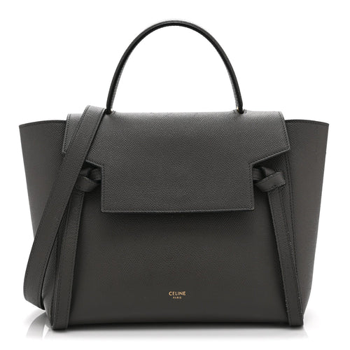 Calfskin Belt Bag - Grey