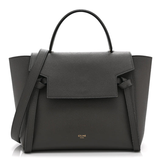 Calfskin Belt Bag - Grey