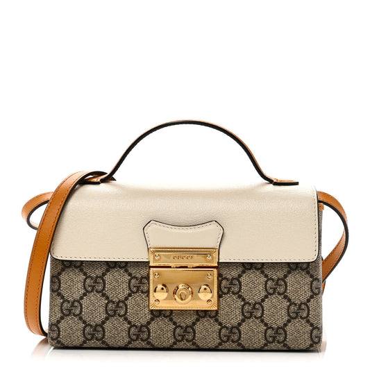 Mini Calfskin Shoulder Bag - Beige