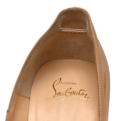 Christian Louboutin Patent Women's Rolando 120 Pumps 36 Nude