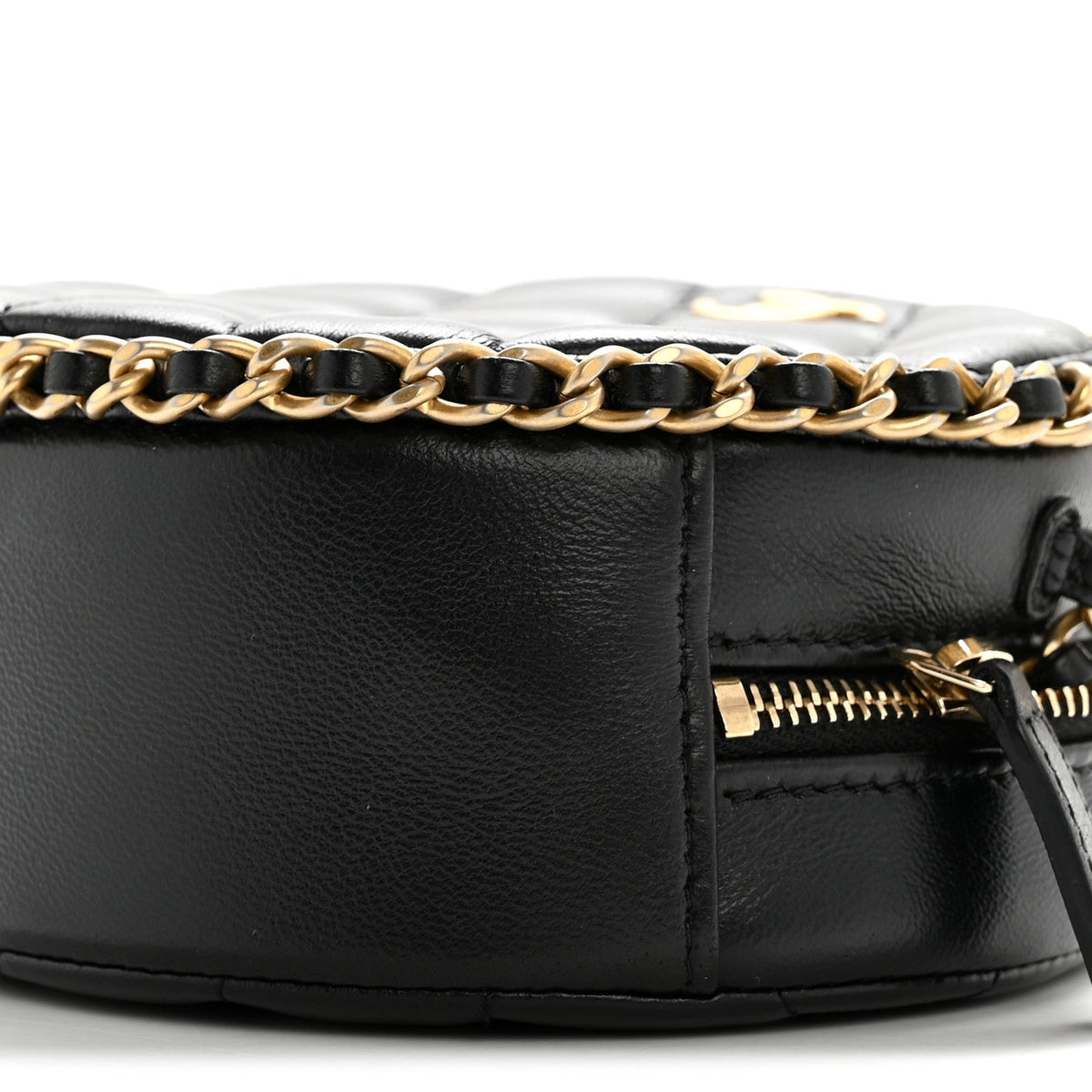 Quilted Lambskin Clutch Bag - Black