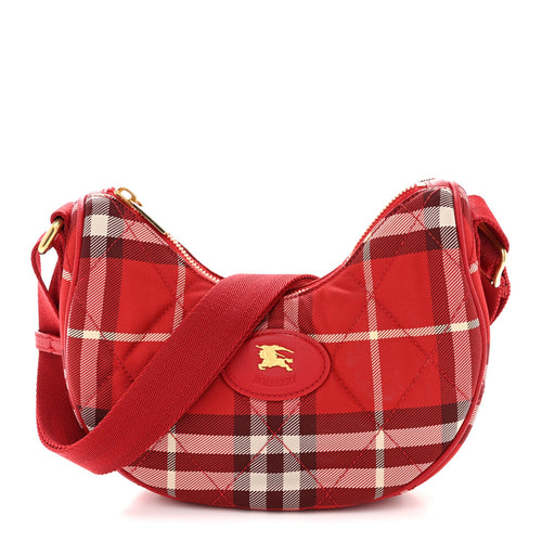 Nylon Crossbody Bag - Red