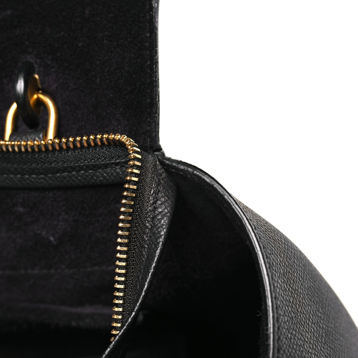 Mini Calfskin Belt Bag - Black