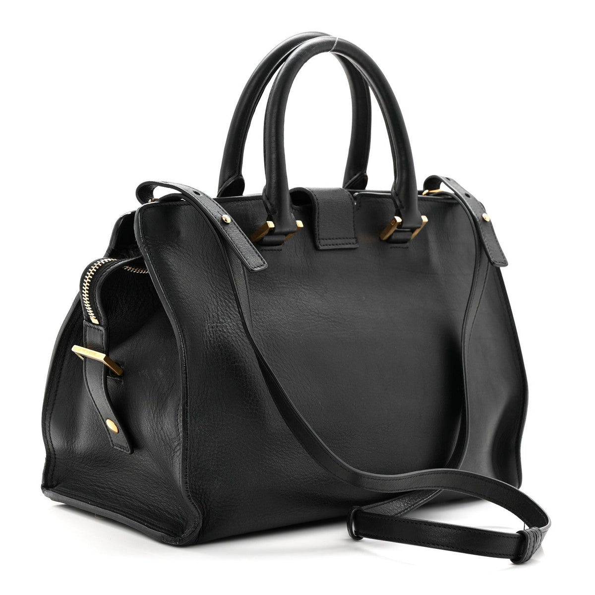 Small Calfskin Handbag - Black