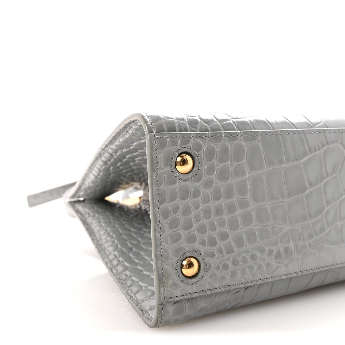 Mini Calfskin Tote Bag - Grey
