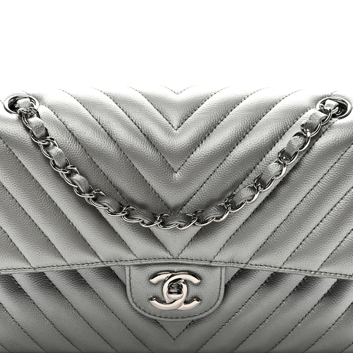 Medium Quilted Caviar Flap Shoulder Bag