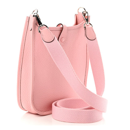 Taurillon Clemence Evelyne Tpm Rose Saku Handbag
