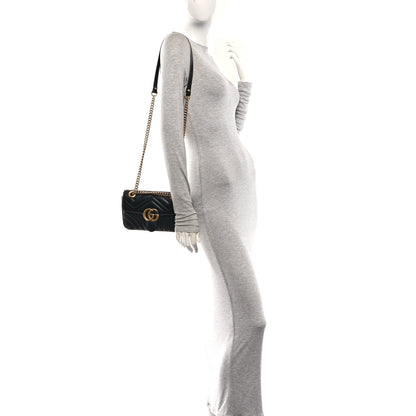 Mini Calfskin Shoulder Bag - Black