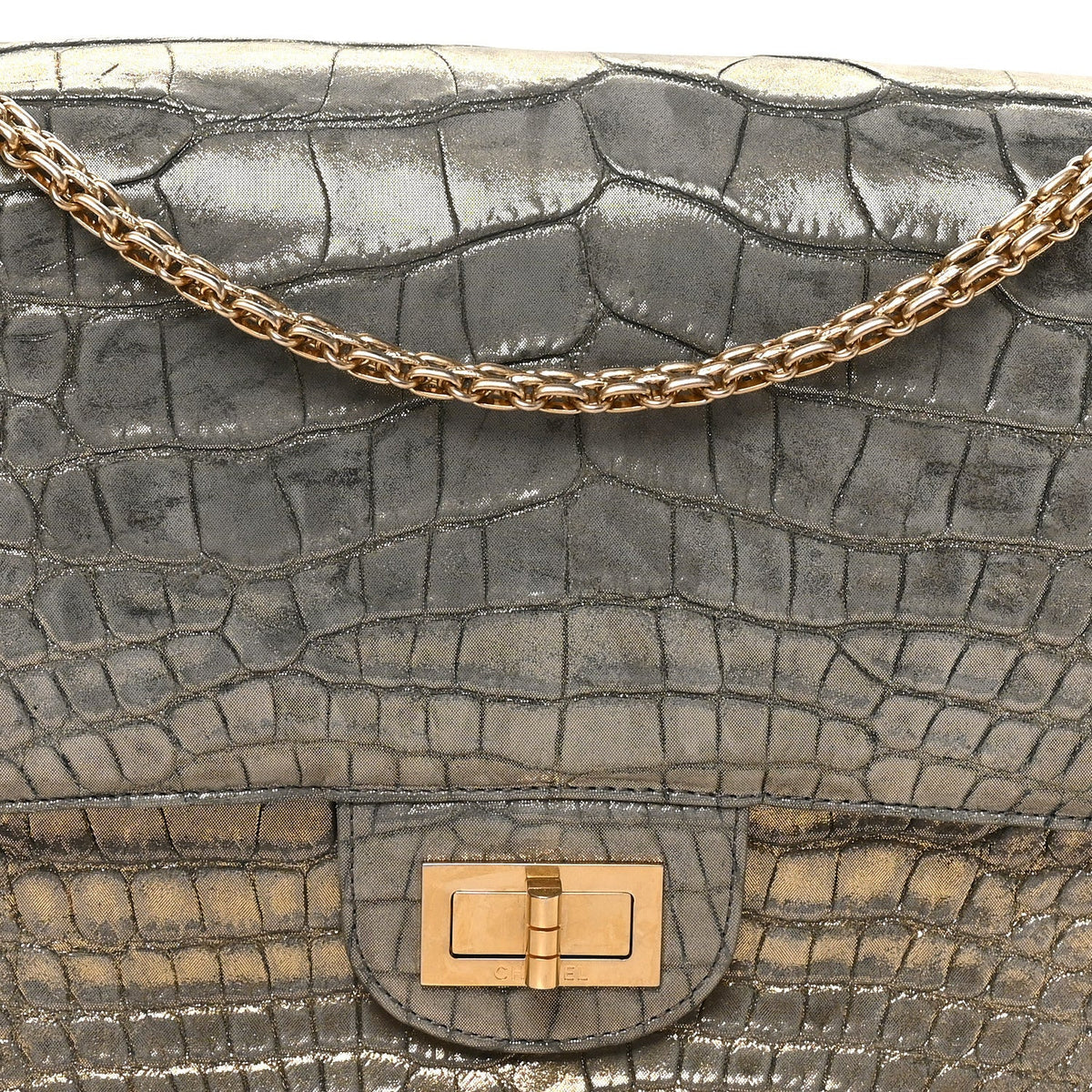 Flap Shoulder Bag - Gold