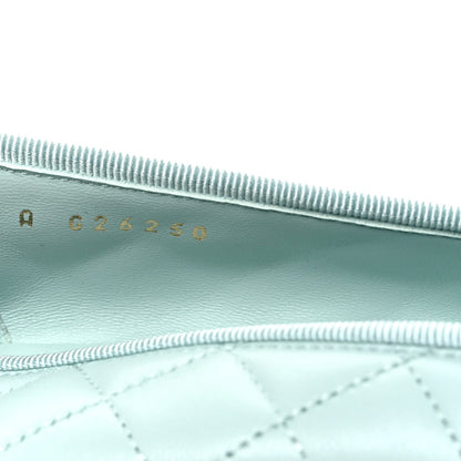 Chanel Quilted CC Cap Toe Women's Ballerina Flats Light Blue