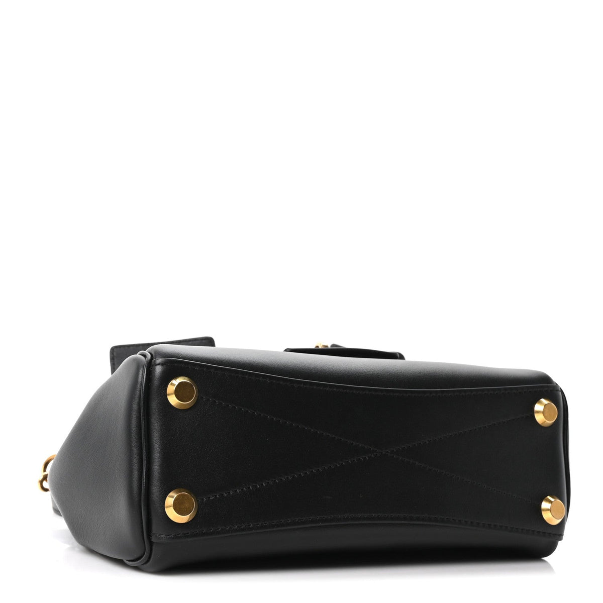 Mini Calfskin Handbag - Black