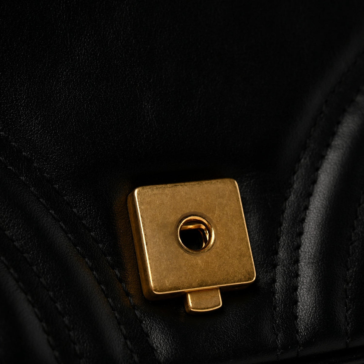 Mini Calfskin Shoulder Bag - Black