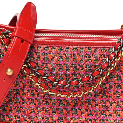 Small Calfskin Hobo Bag - Red