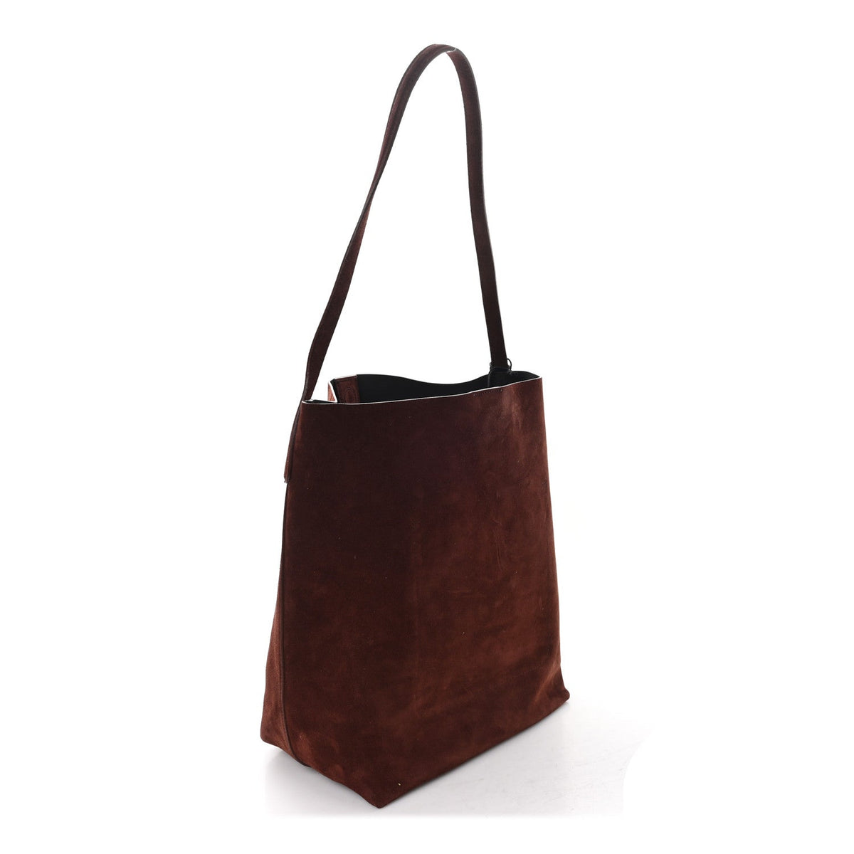 Suede Tote Bag - Chocolate