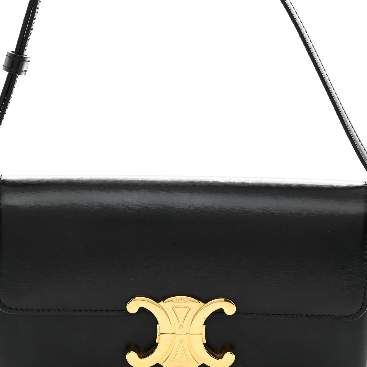Calfskin Shoulder Bag - Black