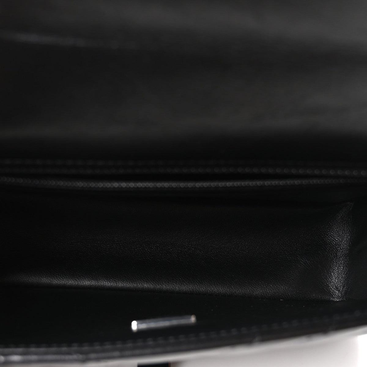 Mini Quilted Calfskin Flap Shoulder Bag - Black