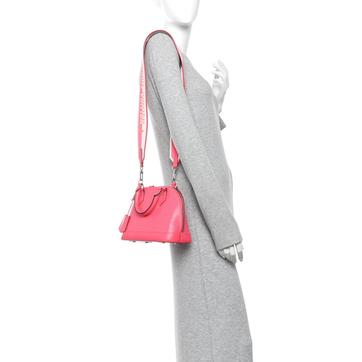 Epi Jacquard Alma Bb Dragon Fruit Handbag