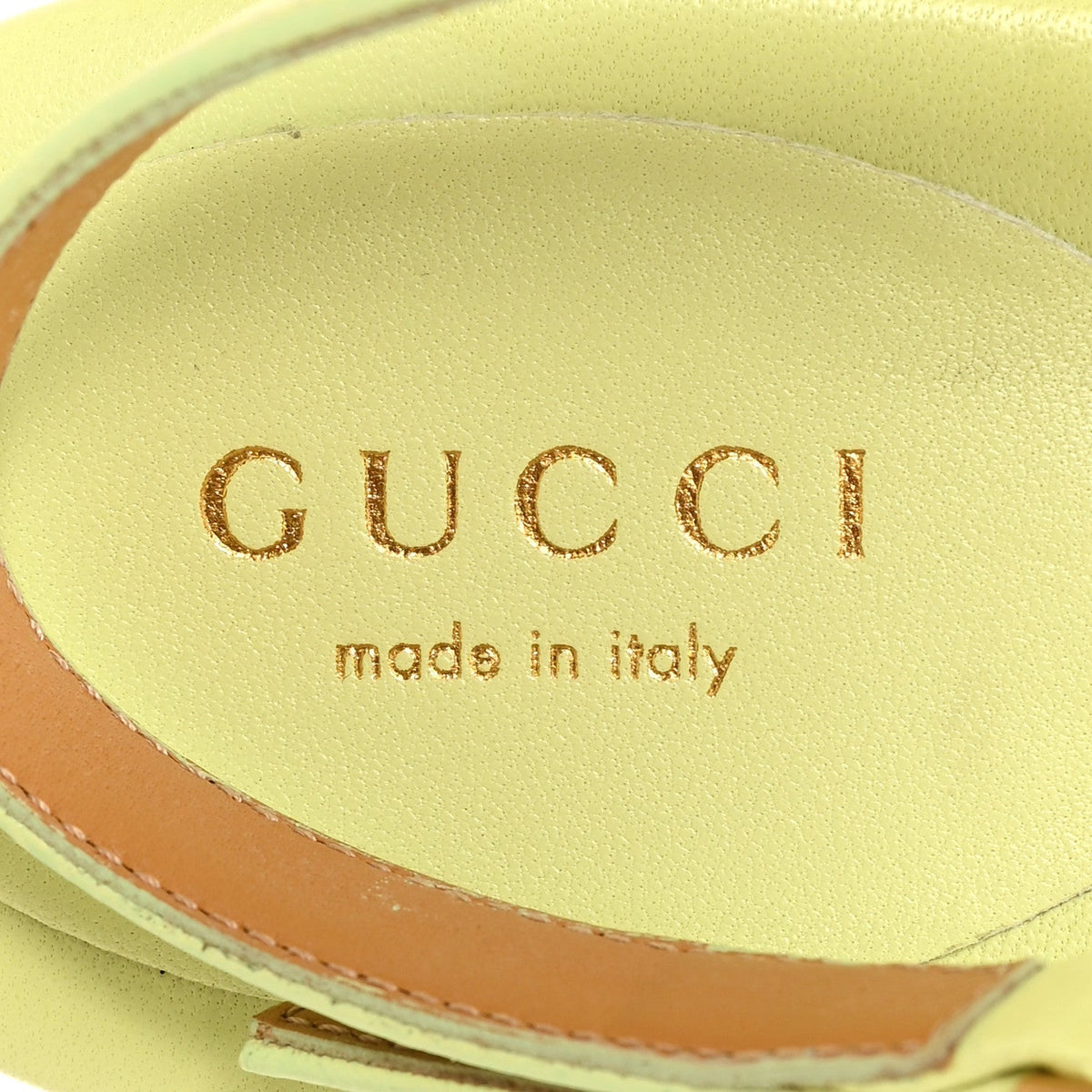 Gucci Calfskin Women's Double G Thong Flat Sandals 36.5 Pistachio Green
