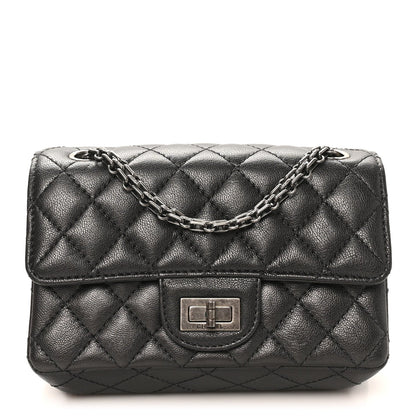 Mini Quilted Sheepskin Flap Shoulder Bag