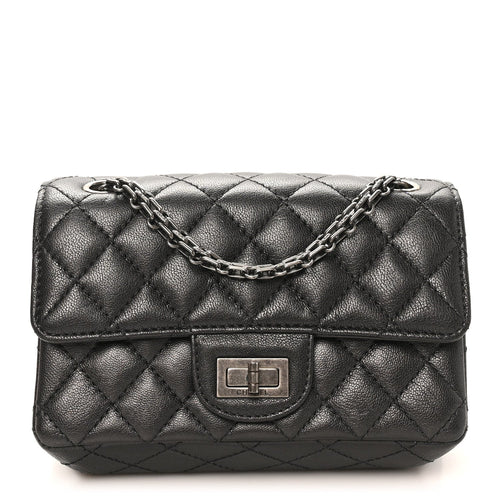 Mini Quilted Sheepskin Flap Shoulder Bag