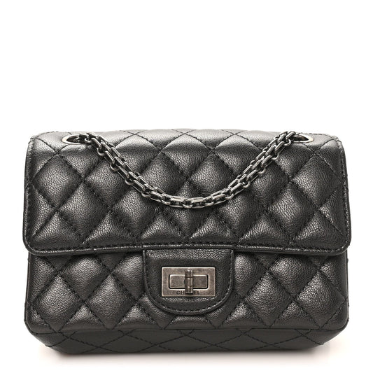 Mini Quilted Sheepskin Flap Shoulder Bag