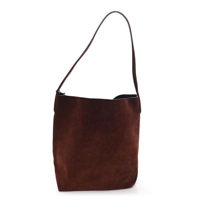 Suede Tote Bag - Chocolate