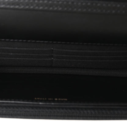 Maxi Quilted Calfskin Wallet Bag - Black
