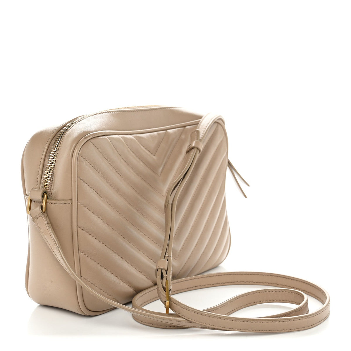 Calfskin Crossbody Bag - Beige