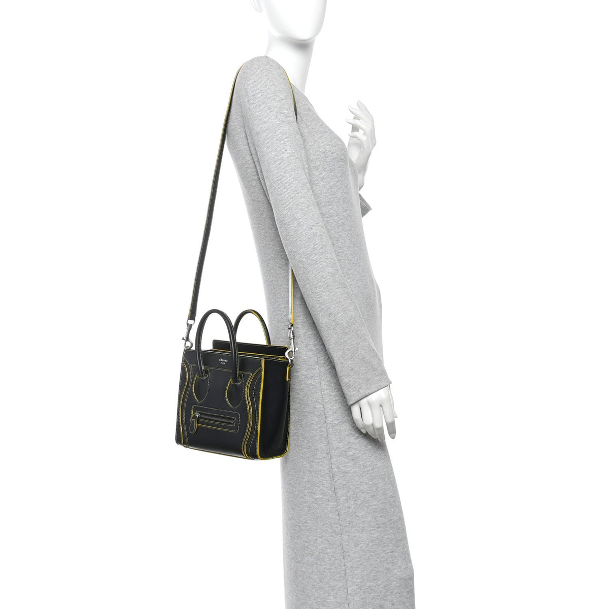 Nano Calfskin Travel Bag - Black