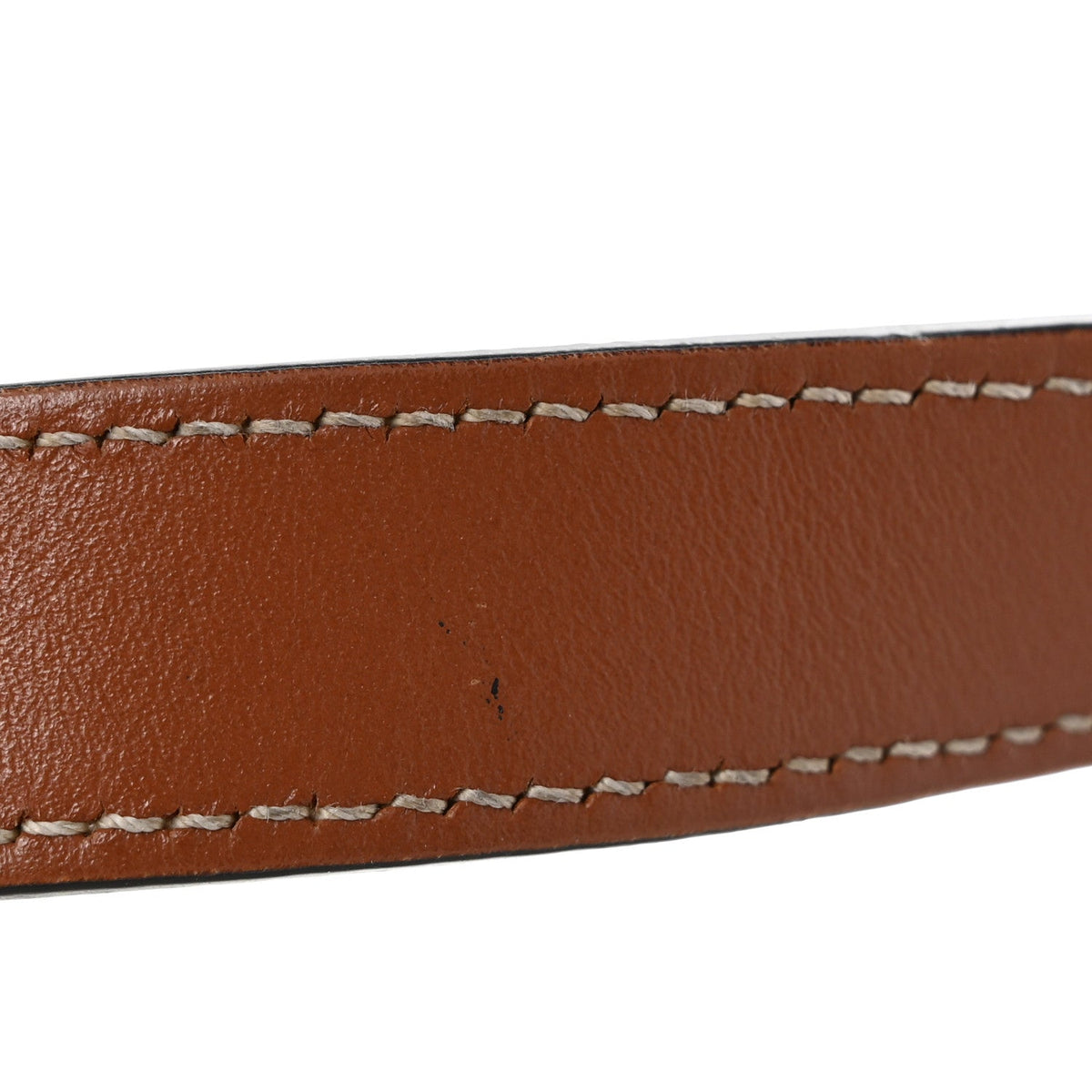 Calfskin Canvas Shoulder Bag - White