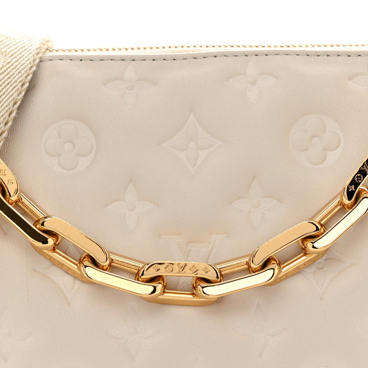 Lambskin Handbag - Beige