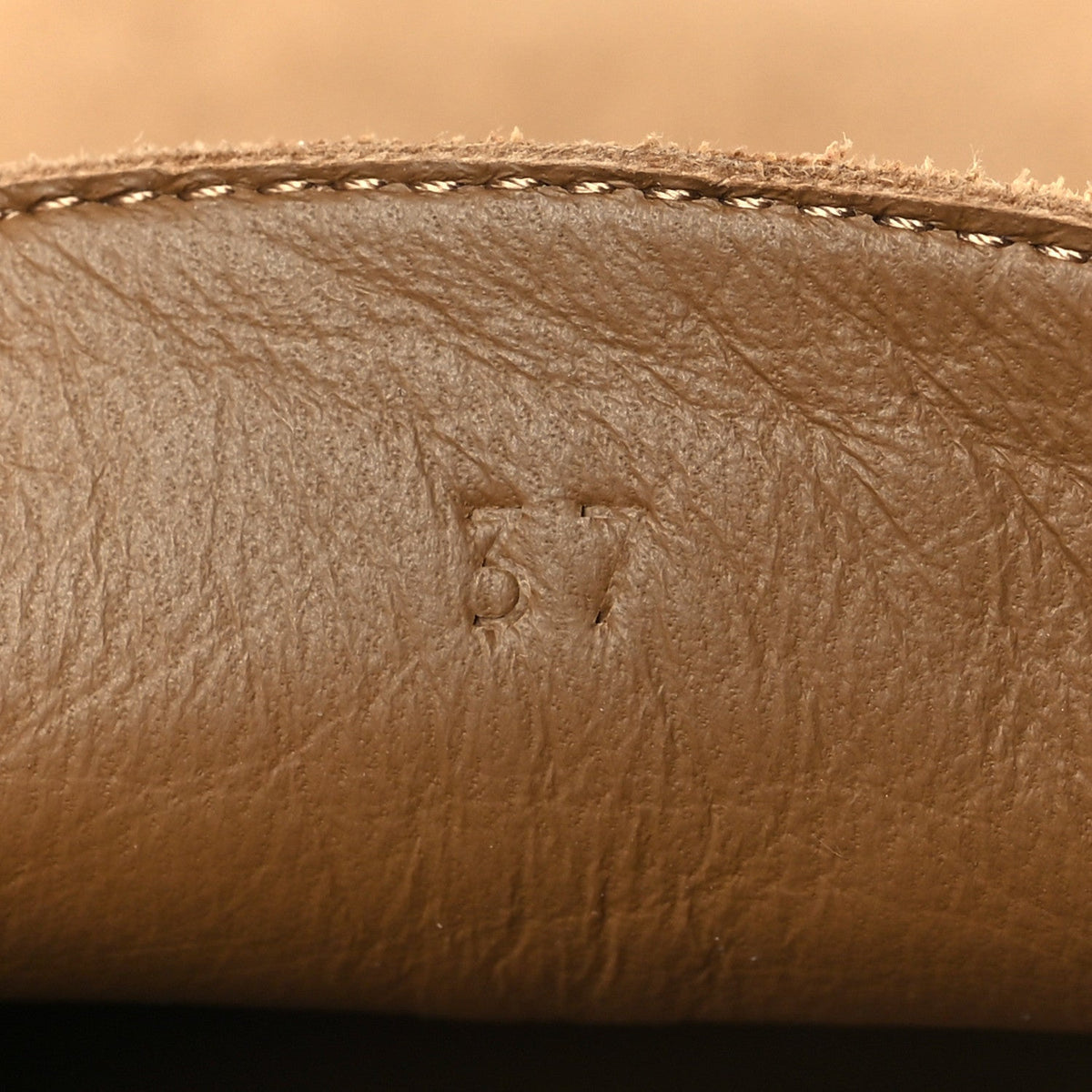 Hermes Suede Calfskin Women's Lazy Loafers 37 Brune Fume