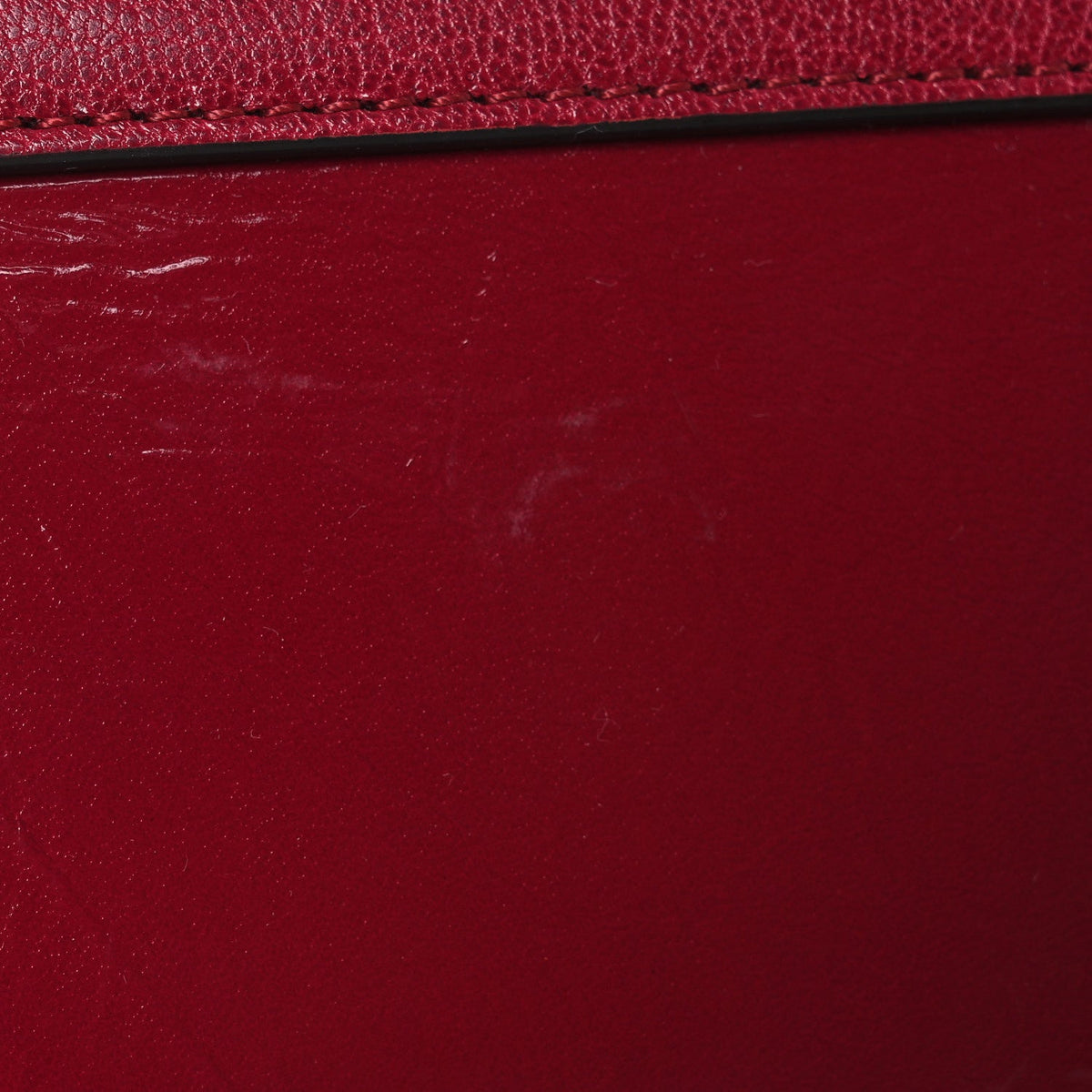 Mini Goatskin Shoulder Bag - Red