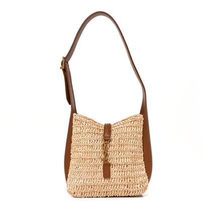 Calfskin Hobo Bag - Natural