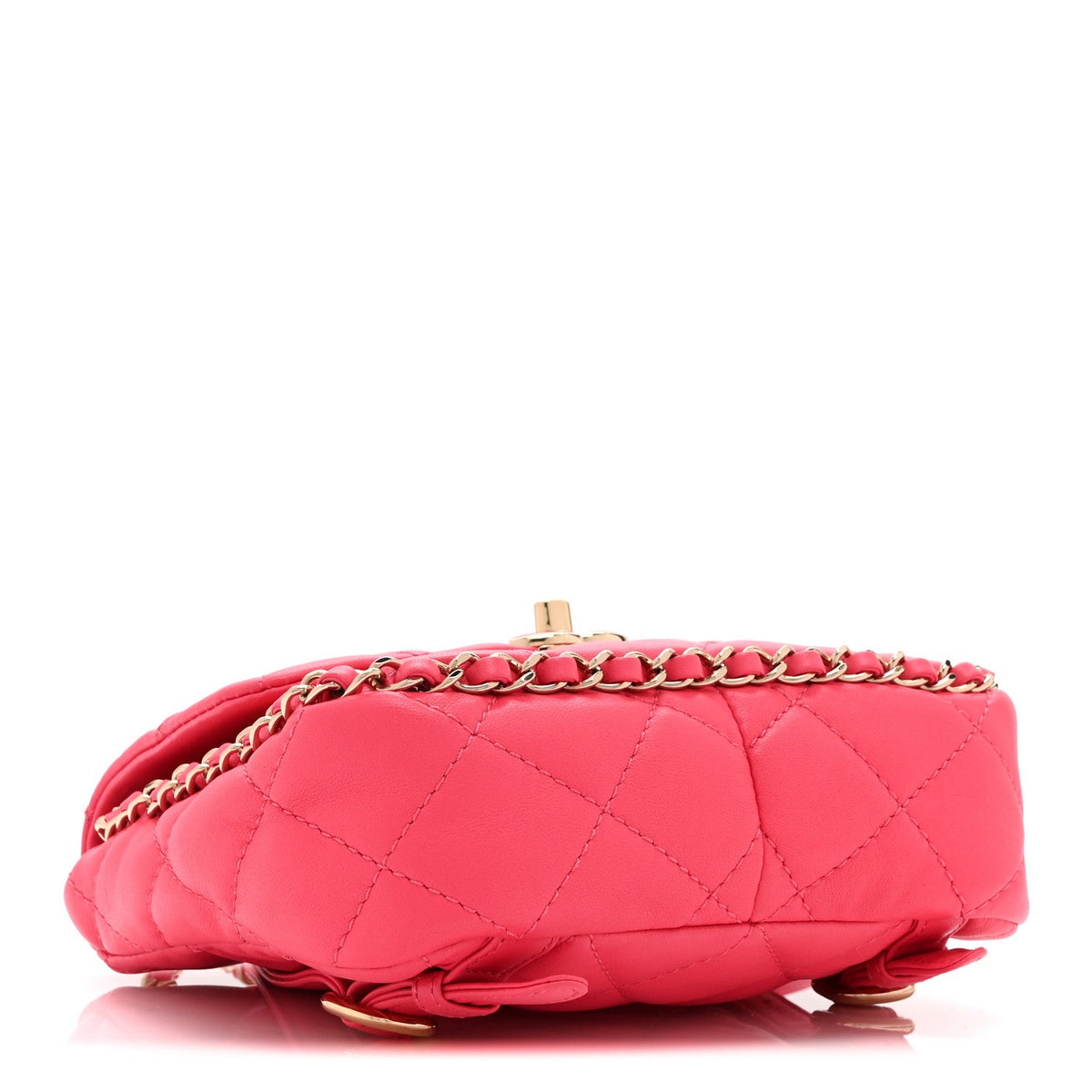 Quilted Lambskin Backpack - Pink