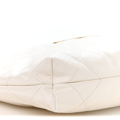 Small Quilted Calfskin Handbag - White
