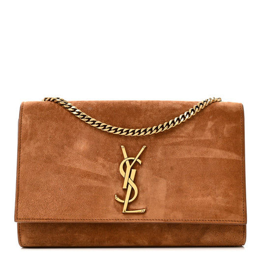 Small Suede Satchel Bag