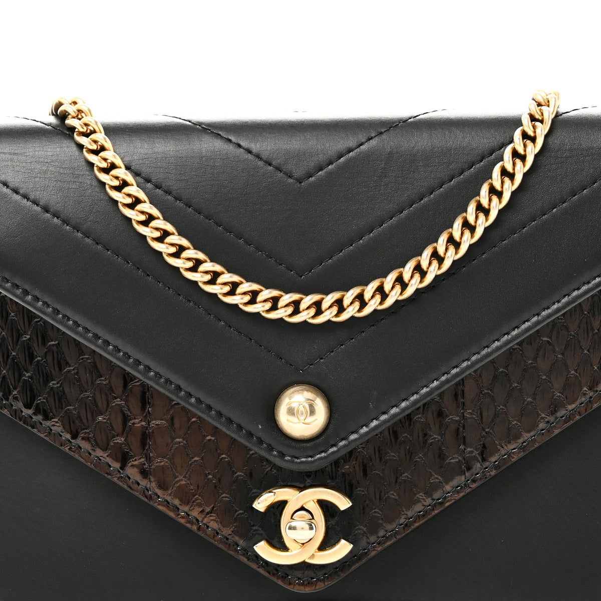Mini Calfskin Wallet Bag - Black
