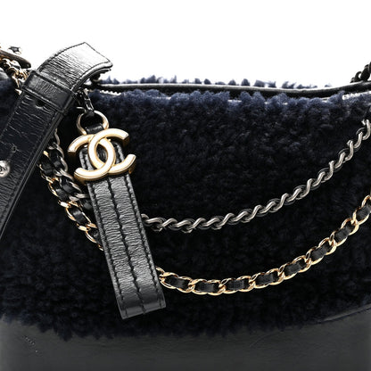 Small Shearling Hobo Bag